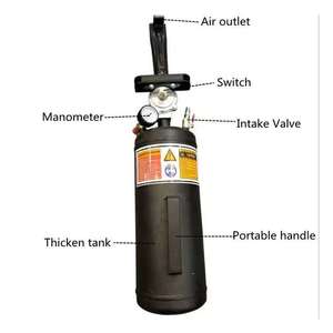 Bomba de Aire Manual de Alta Presión para Neumáticos de Coche, de Hierro Negro, de 3 Galones - Product Image 4