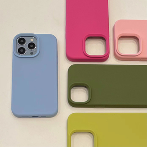 Funda protectora <span class=keywords><strong>de</strong></span> silicona líquida para teléfono, carcasa suave con logotipo para Iphone 12 Pro Max 11 13 14 Plus, venta al por mayor - Product Image 3