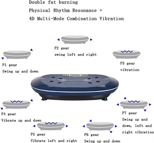 Plaque <span class=keywords><strong>vibrante</strong></span> d'exercice puissante à oscillation silencieuse pour tout le corps, à usage domestique, 3D, bon marché, 2026, avec poignées - Product Image 4