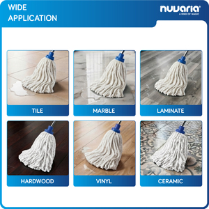 Mop da Esterno 100% Cotone Mop Bianco Resistente per Pulizia Pavimenti per Uso Esterno - Product Image 4