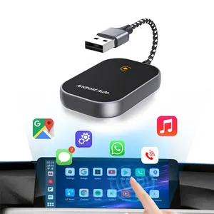 Boyi CarPlay Ai kutusu tak kablosuz araba oynamak için kablosuz Android oto Audi Benz Mazda Toyota Netflix YouTube için 4G + 64G LTE GPS