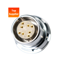 Connecteur circulaire BEXKOM IP68 avec coque arrière, Gigabit Ethernet, alimentation et signal, 450~2100V, -55~250°C, blindage EMC pour l'industrie pétrolière offshore