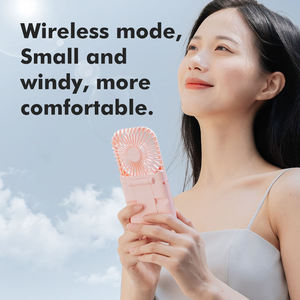 Nuevo ventilador de mano con pantalla digital, mini ventilador portátil USB para el cuello, mini ventilador plegable de escritorio - Product Image 6