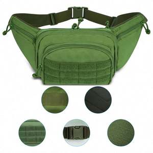 Échantillon gratuit, vente en gros, sac banane tactique extérieur personnalisé, sac banane durable pour homme, sac de taille pour la randonnée, la pêche - Product Image 5