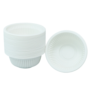 Precio de fábrica Take Away Desechable Microondas Seguro 300ml Biodegradable Tazón de almidón de maíz Recipiente de comida con tapa - Product Image 4