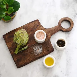 Planche à découper en bois massif la plus vendue avec bords arrondis, planche de cuisine pour la cuisson professionnelle et domestique, en vente - Product Image 5