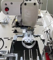 Machine à coudre industrielle automatique VMA pour la couture de rubans élastiques avec dispositif de collecte spécial pour la corde de vêtement
