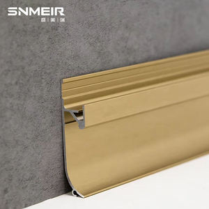 Senmry Modern Style Factory Skirting Board LED Light <strong>Decorative</strong> <strong>Metal</strong> Trim Siding <strong>Corner</strong> Trim Easy Installation - Product Image 6