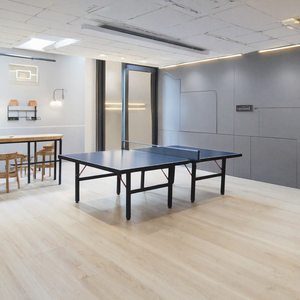 Table de ping-pong pliable double bleue en MDF, taille standard, table de sport pliable d'intérieur TT-2732-3012 - Product Image 3