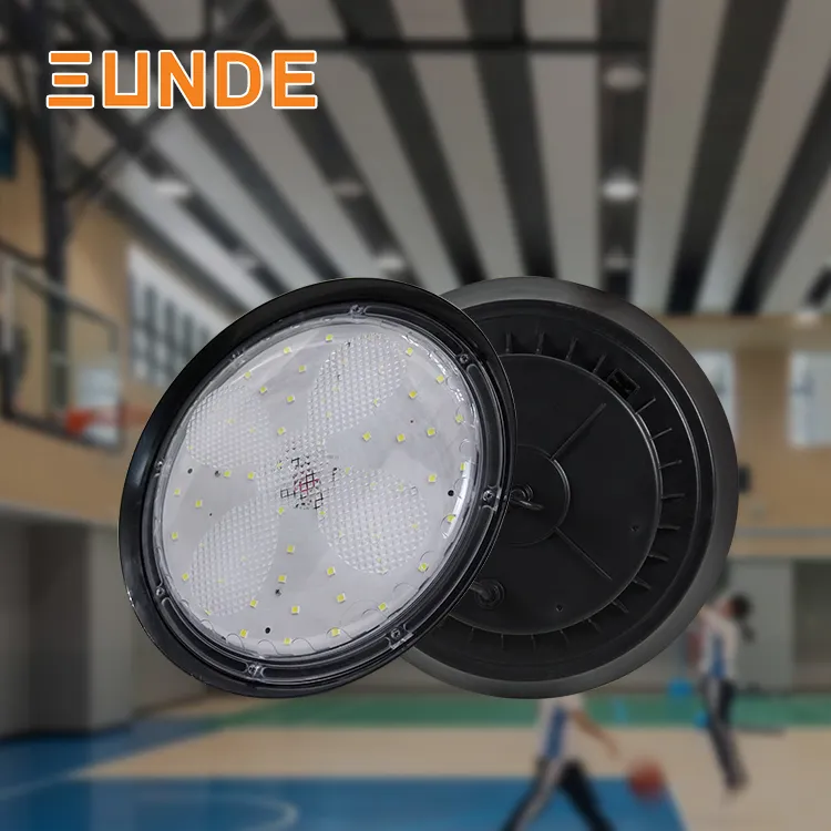 Iluminación industrial comercial 100W 150W Highbay Lamp IP65 Warehouse Workshop Round Led High Bay Light