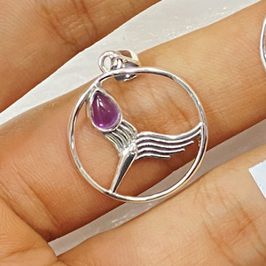 Pendentif en pierres précieuses fait à la main Bijoux en argent sterling 925 Bijoux en argent 925 - Product Image 2