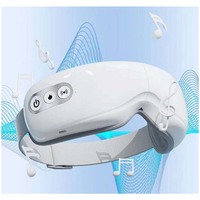 Masseur oculaire à compression d'air double couche E9, vibration chauffante, musique Bluetooth, masque chauffant pour les cernes