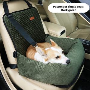 Reise-Autositz für mittelgroße bis große Hunde, erhöhtes Hundebett aus Baumwolle, Schalensitz mit festem Muster für Tierbesitzer - Product Image 4