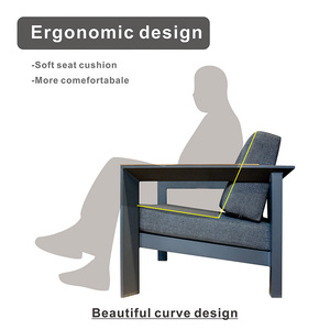 Balcón Diseño reclinable Rattan <span class=keywords><strong>Exterior</strong></span> sofá sin brazos 6 piezas sofá de esquina de mimbre para gran fiesta familiar - Product Image 3