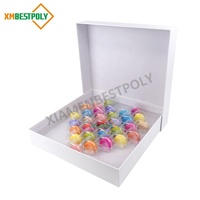 Maßgefertigte Luxus-Macaron-Geschenkbox aus Hartkarton für 30 Macarons mit Einlagen