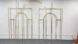 Arco de Boda Metálico, Proveedor de Arreglos de Boda Modernos, Nuevo Estilo, Conjunto de Arco Dorado, Soporte para Fondo de Escenario Nupcial - Product Image 4