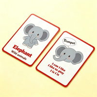Cartes d'apprentissage éducatives pour enfants en anglais, cartes d'alphabet en papier épais avec design personnalisé, impression sur mesure