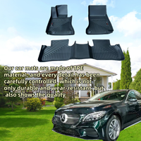 Convient pour 2019 + Mercedes Benz C200 avec des tapis de voiture de protection tous temps
