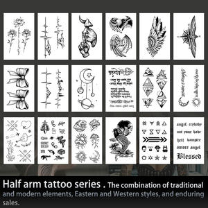 Tatuaje Temporal Semi-Permanente Impermeable y a Prueba de Sudor con Duración de 2 Semanas, Tatuaje Realista Herbal Antifricción para Brazo y <span class=keywords><strong>Pierna</strong></span> - Product Image 4