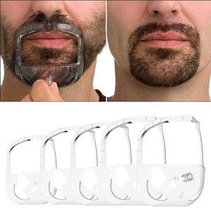 Ensemble de 5 tailles de modèle de rasage de <span class=keywords><strong>barbe</strong></span> française <span class=keywords><strong>ou</strong></span> de <span class=keywords><strong>bouc</strong></span> I Outil de coupe de <span class=keywords><strong>barbe</strong></span> I Shave Goatee Shaper - Product Image 1