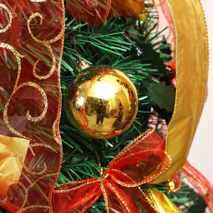 150cm Pop-up Christmas <b>Tree</b> foldable Christmas <b>tree</b> with <b>LED</b> <b>lights</b> and Christmas flower for home decoration - Product Image 6