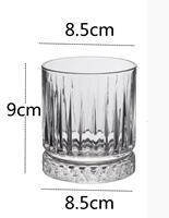 Verre à whisky JH 2026 avec motifs gaufrés variés pour hôtel et restaurant, verre à bière transparent, gobelet à eau en verre