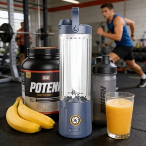 550ML Portable USB Rechargeable Blender with Leak Proof & Ice Crushing Baby Food Processor Kitchen Mixer Wholesale 20oz - Product Image 3