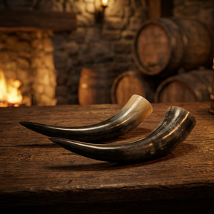 Natural Cow Buffalo Eco-Friendly Organic Material Polished Drinking Horn Beer Wine Manufacturer India Wholesale Supplier B.S - Product Image 1