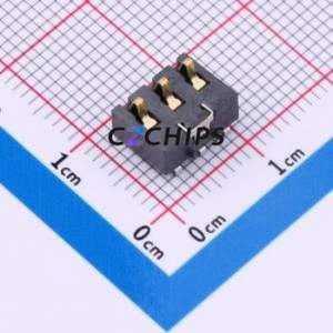 09H453000 Blade/Spring Contact Battery Connector SMD,P=3mm Connector - Product Image 1