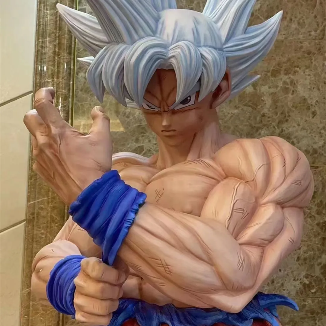 Glasvezel Levensgrote Actie Figuur Dragon Ball Cartoon Anime Hars Goku Beelden Wukong Anime Sculptuur