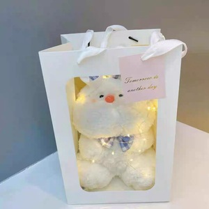 Peluche <span class=keywords><strong>Hag</strong></span> Piggy Bear Lapin <span class=keywords><strong>en</strong></span> tissu, Coton PP, Peluche courte, Grande et mignonne, Cadeau d'anniversaire unisexe - Product Image 6