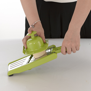 Trancheuse <span class=keywords><strong>mandoline</strong></span> réglable en acier inoxydable pour cuisine Outils manuels de fruits et légumes Pratique pour pommes de terre, concombre et chou Plus - Product Image 4