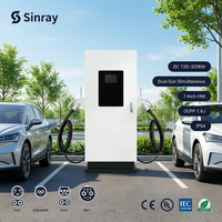 Borne de Recharge Rapide DC pour Véhicules Électriques Haute Puissance 120KW 320KW Double Connecteur CCS1 CCS2 CHADEMO GBT OCPP 1.6J 4G RFID IP54 Station de Recharge EV Autonome