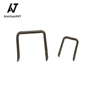 Clavos Comunes de Acero al Carbono Aislados de Metal de 1/2 Pulgada con Punta Afilada para Fijar Cables y Superficies de Madera - Product Image 1