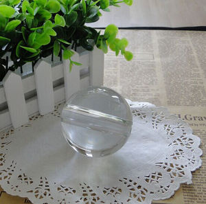 Esfera de bola de cristal transparente, MH-Q0176 con agujero - Product Image 5