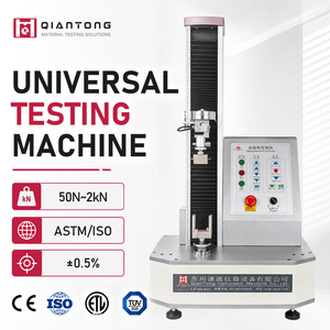 Testeur de résistance à la traction de 220 lb certifié CE, testeur de tension et d'allongement de matériaux à colonne unique de 1000 N pour table - Product Image 1