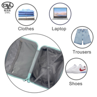 Ensemble de petites bagages ABS frais multicolores modernes avec logo personnalisable pour le voyage Ensemble de bagages à main