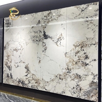 Panneau mural en marbre PVC durable de haute qualité Feuille UV Différents modèles-Style traditionnel Imperméable