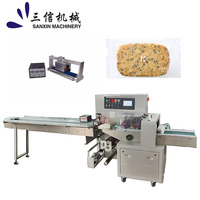 Machine électrique automatique avec moteur pour l'emballage de produits alimentaires en plastique, snacks, biscuits, pâtisseries, emballage en forme de coussin