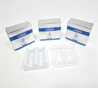 Boîtes d'emballage personnalisées écologiques pour flacons cosmétiques, avec gaufrage, paillettes et papier holographique pour petits flacons de sérum de 2 ml/3 ml/5 ml/10 ml
