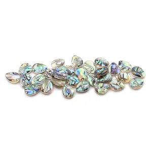 热销天然珍珠散装批发价格切割宝石平背水晶珍珠母七彩贝壳
