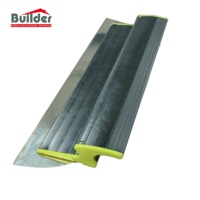 Couteau de mastic de plâtrage de mur vert de truelle de lame d'écrémage d'acier inoxydable de catégorie industrielle professionnelle pour le lissage de finition