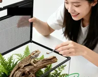 Vente en gros personnalisée : Terrarium vertical en verre de 40 gallons, empilable, pour l'élevage de reptiles, en verre transparent