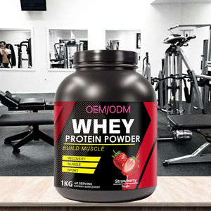 אבקת חלבון מי גבינה לחיזוק חיסוני למבוגרים בטעם תות 2 ליברות תכולה תזונתית גבוהה תמיכה בשרירים - Product Image 4