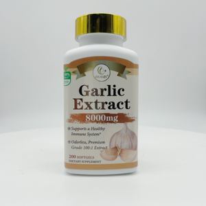 OEM Geruchloser Knoblauch extrakt 8000mg Premium Immunsystem Unterstützung, 200 Kapseln Nahrungs ergänzungs mittel - Product Image 1