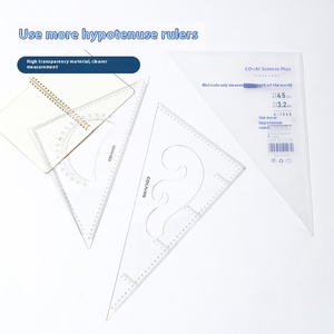 Juegos de reglas triangulares grandes multifuncionales de Transparencia de 45 CM, juego de enseñanza cuadrado para estudiantes y profesores - Product Image 6