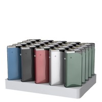 Offre Spéciale Allume-cigare imprimé logo personnalisé en plastique noir recharge gaz pas cher en gros personnalisé Allume-cigare design moderne