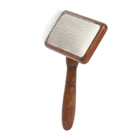 Brosse à poils pour animaux de compagnie en bois brun EUR PET Factory Wholesale, brosse à poils pour chat, brosse à poils pour chien, brosse à poils pour animaux de compagnie avec des billes collantes