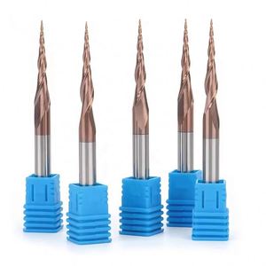 Fresas de extremo para CNC con larga vida útil, herramientas de fresado CNC 45HRC 55HRC 65HRC, fresa de extremo plana, de punta esférica y con radio de esquina de 2/3/4 filos - Product Image 3