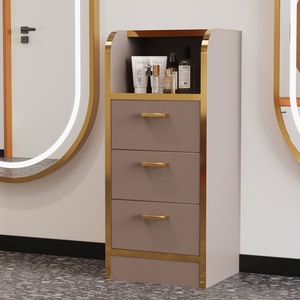 Chariot de coiffure moderne de haute qualité avec cadre métallique et supports pour sèche-cheveux, idéal pour salons de beauté, salons de coiffure et usage domestique ou en salle de sport - Product Image 6